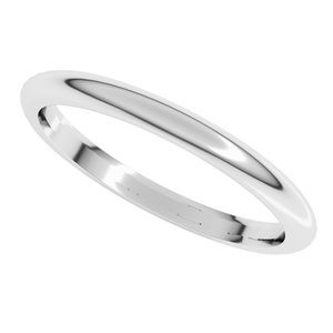 Comfort-Fit Half Round Band