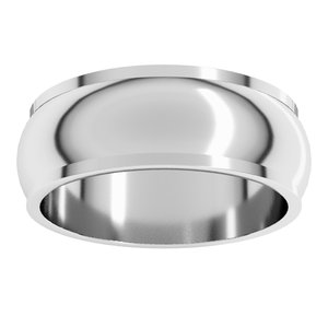 Stepped-Edge Half Round Band