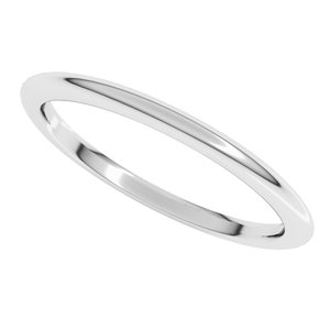 Comfort-Fit Half Round Band