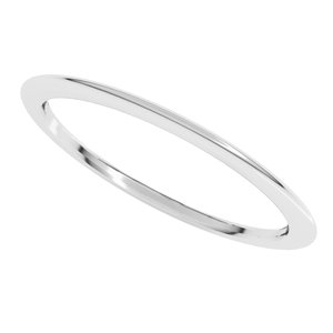 Comfort-Fit Half Round Band