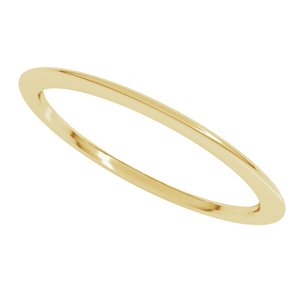 Comfort-Fit Half Round Band