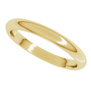 Comfort-Fit Half Round Band