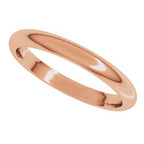 Comfort-Fit Half Round Band