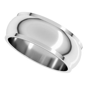 Stepped-Edge Half Round Band