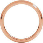 Comfort-Fit Half Round Band