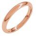 Comfort-Fit Half Round Band