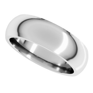 Comfort-Fit Half Round Band