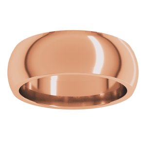 Comfort-Fit Half Round Band