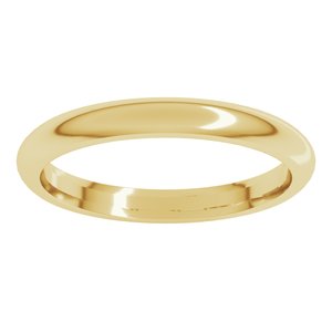 Comfort-Fit Half Round Band