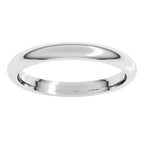 Comfort-Fit Half Round Band
