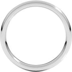 Stepped-Edge Comfort-Fit Half Round Band