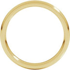 Stepped-Edge Comfort-Fit Half Round Band