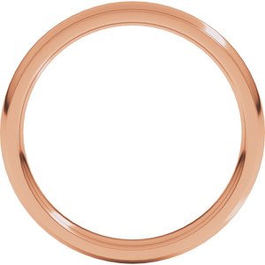 Stepped-Edge Comfort-Fit Half Round Band