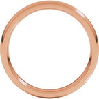 Stepped-Edge Comfort-Fit Half Round Band