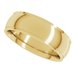 Stepped-Edge Comfort-Fit Half Round Band