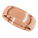 Stepped-Edge Comfort-Fit Half Round Band