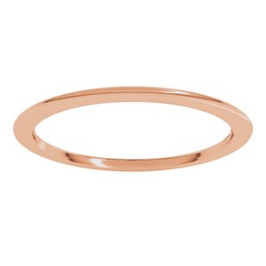 Comfort-Fit Half Round Band