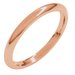 Comfort-Fit Half Round Band