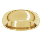 Comfort-Fit Half Round Band