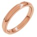 Stepped-Edge Comfort-Fit Half Round Band