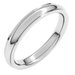 Stepped-Edge Comfort-Fit Half Round Band