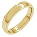 Stepped-Edge Comfort-Fit Half Round Band
