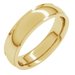 Stepped-Edge Comfort-Fit Half Round Band