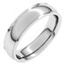 Stepped-Edge Comfort-Fit Half Round Band