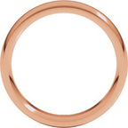 Stepped-Edge Comfort-Fit Half Round Band