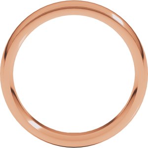 Stepped-Edge Comfort-Fit Half Round Band
