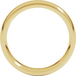 Stepped-Edge Comfort-Fit Half Round Band