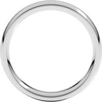 Stepped-Edge Comfort-Fit Half Round Band