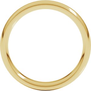 Stepped-Edge Comfort-Fit Half Round Band