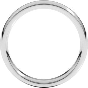 Stepped-Edge Comfort-Fit Half Round Band