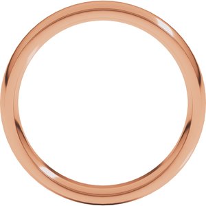 Stepped-Edge Comfort-Fit Half Round Band