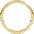 Comfort-Fit Half Round Band