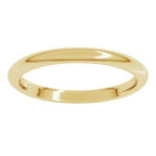 Comfort-Fit Half Round Band