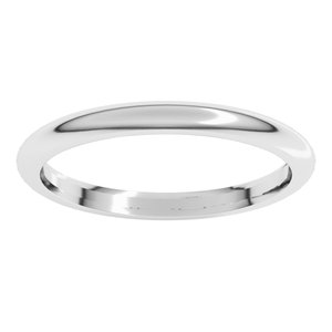 Comfort-Fit Half Round Band