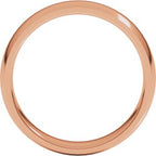 Lightweight Comfort-Fit Half Round Band