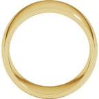 Lightweight Comfort-Fit Half Round Band