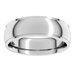 Stepped-Edge Comfort-Fit Half Round Band