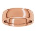 Stepped-Edge Comfort-Fit Half Round Band