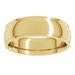 Stepped-Edge Comfort-Fit Half Round Band