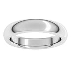 Heavyweight Comfort-Fit Half Round Band
