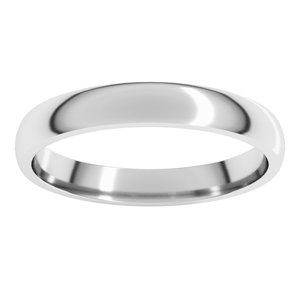 Lightweight Comfort-Fit Half Round Band