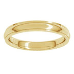 Stepped-Edge Comfort-Fit Half Round Band