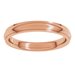 Stepped-Edge Comfort-Fit Half Round Band