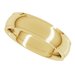 Stepped-Edge Comfort-Fit Half Round Band