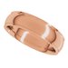 Stepped-Edge Comfort-Fit Half Round Band