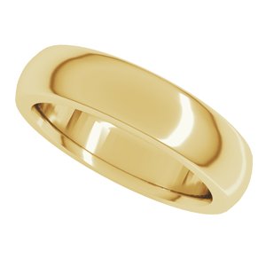 Heavyweight Comfort-Fit Half Round Band